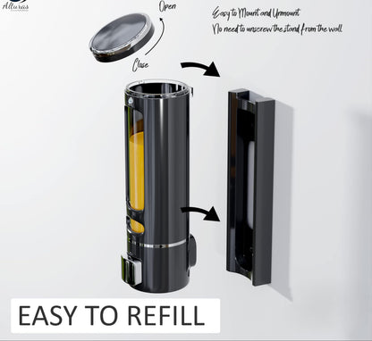 400 ml Wall Mounted Black Gold manual Soap Dispenser