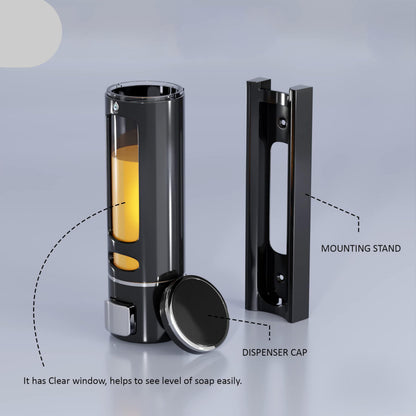 400 ml Wall Mounted Black Gold manual Soap Dispenser