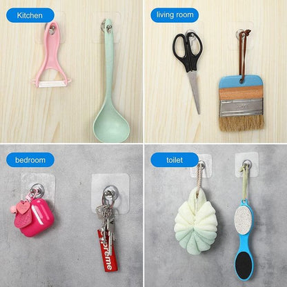 Wall Mount Screw Hooks for Kitchen Bathroom Bedroom Living Room 20 Pcs